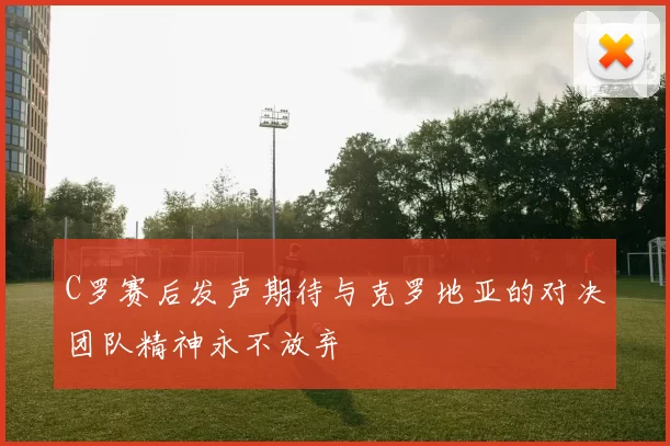 C罗赛后发声期待与克罗地亚的对决团队精神永不放弃